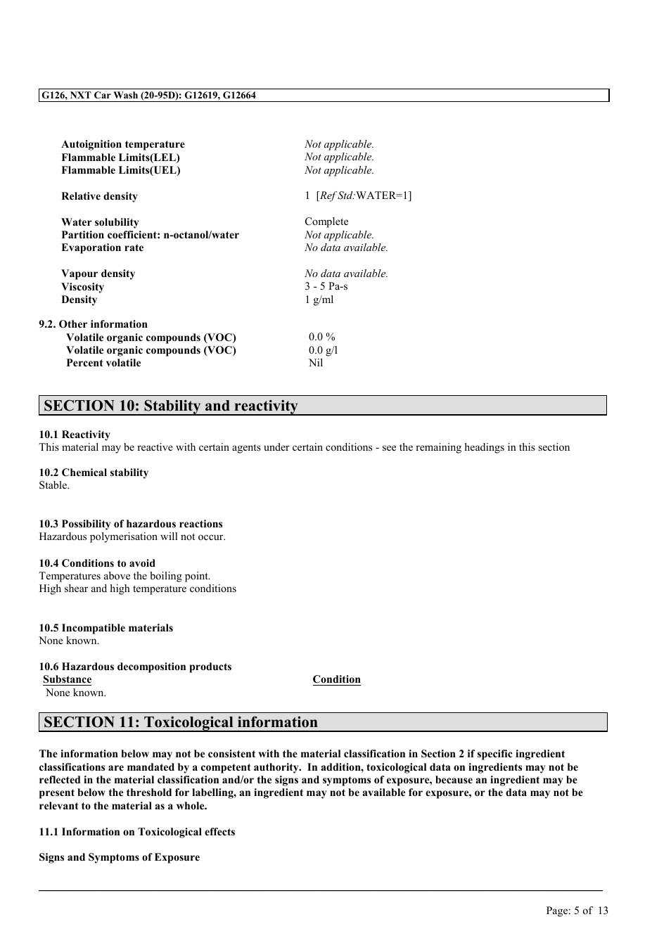 MEGUIAR'S G126 User Manual | Page 5 / 13