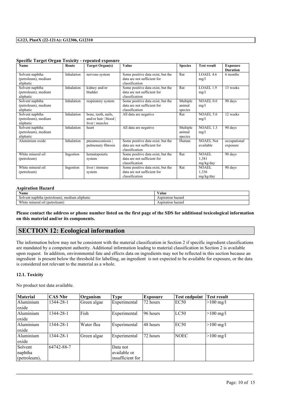 MEGUIAR'S G123 User Manual | Page 10 / 15