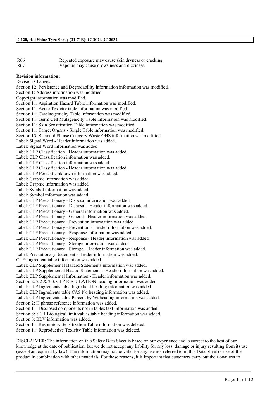 MEGUIAR'S G120 User Manual | Page 11 / 12
