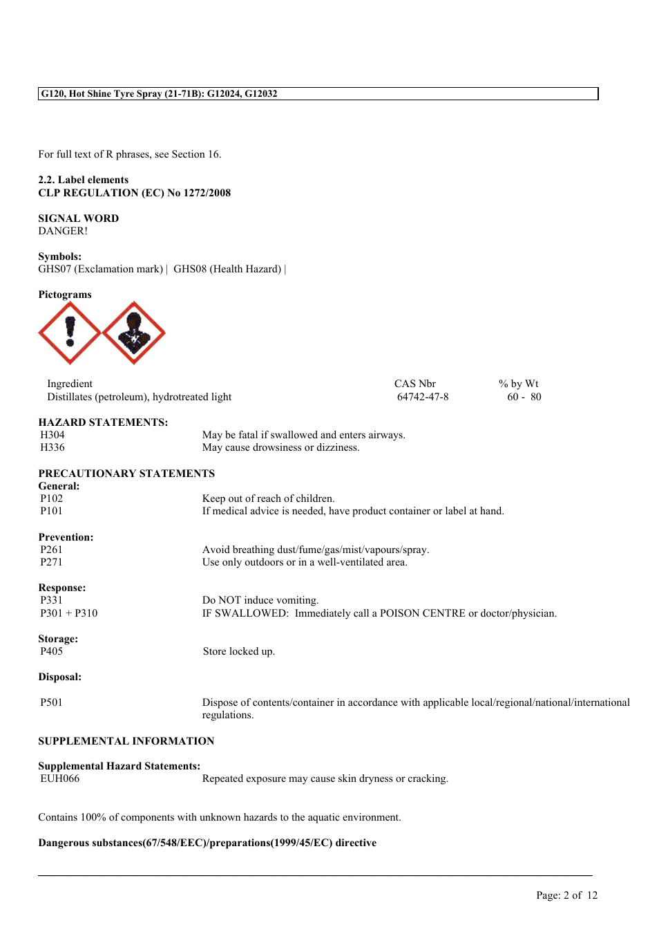 MEGUIAR'S G120 User Manual | Page 2 / 12