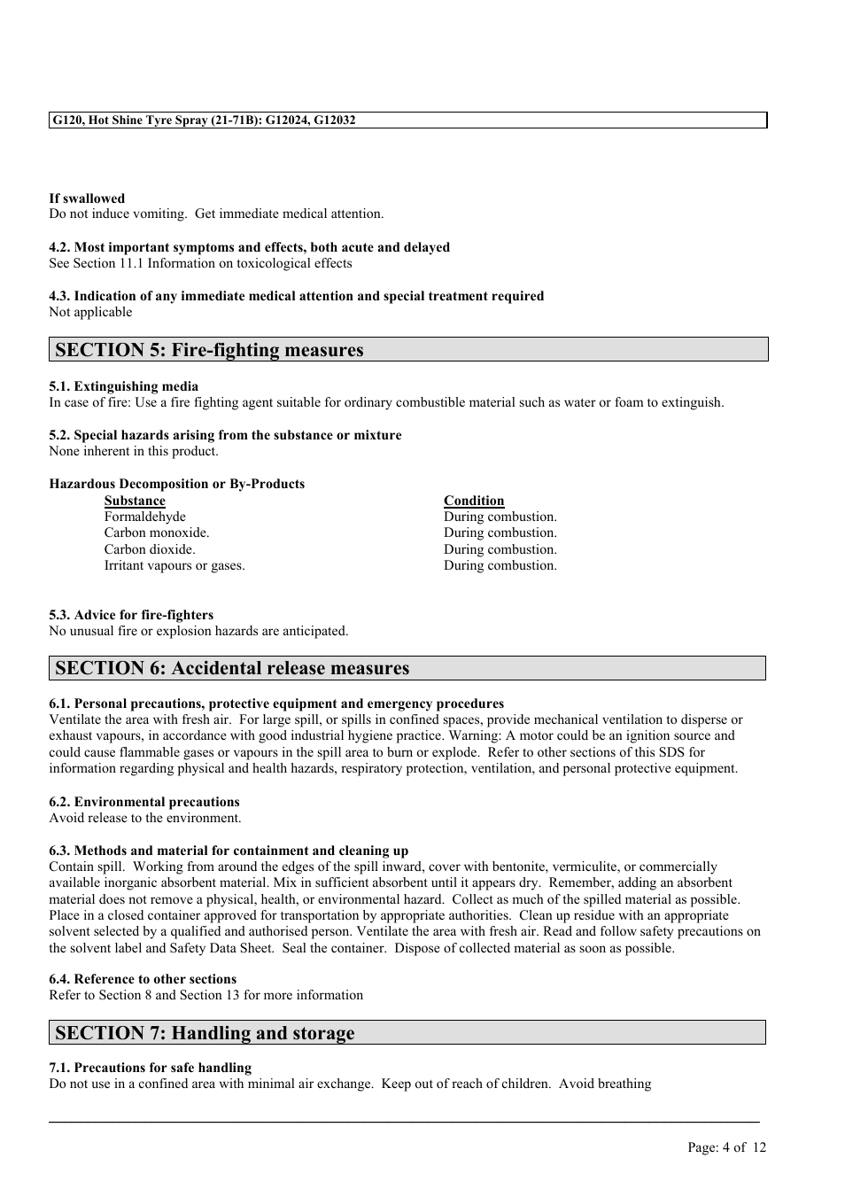 MEGUIAR'S G120 User Manual | Page 4 / 12