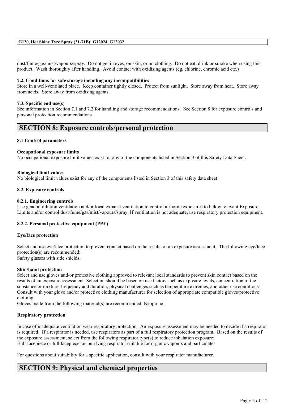 MEGUIAR'S G120 User Manual | Page 5 / 12
