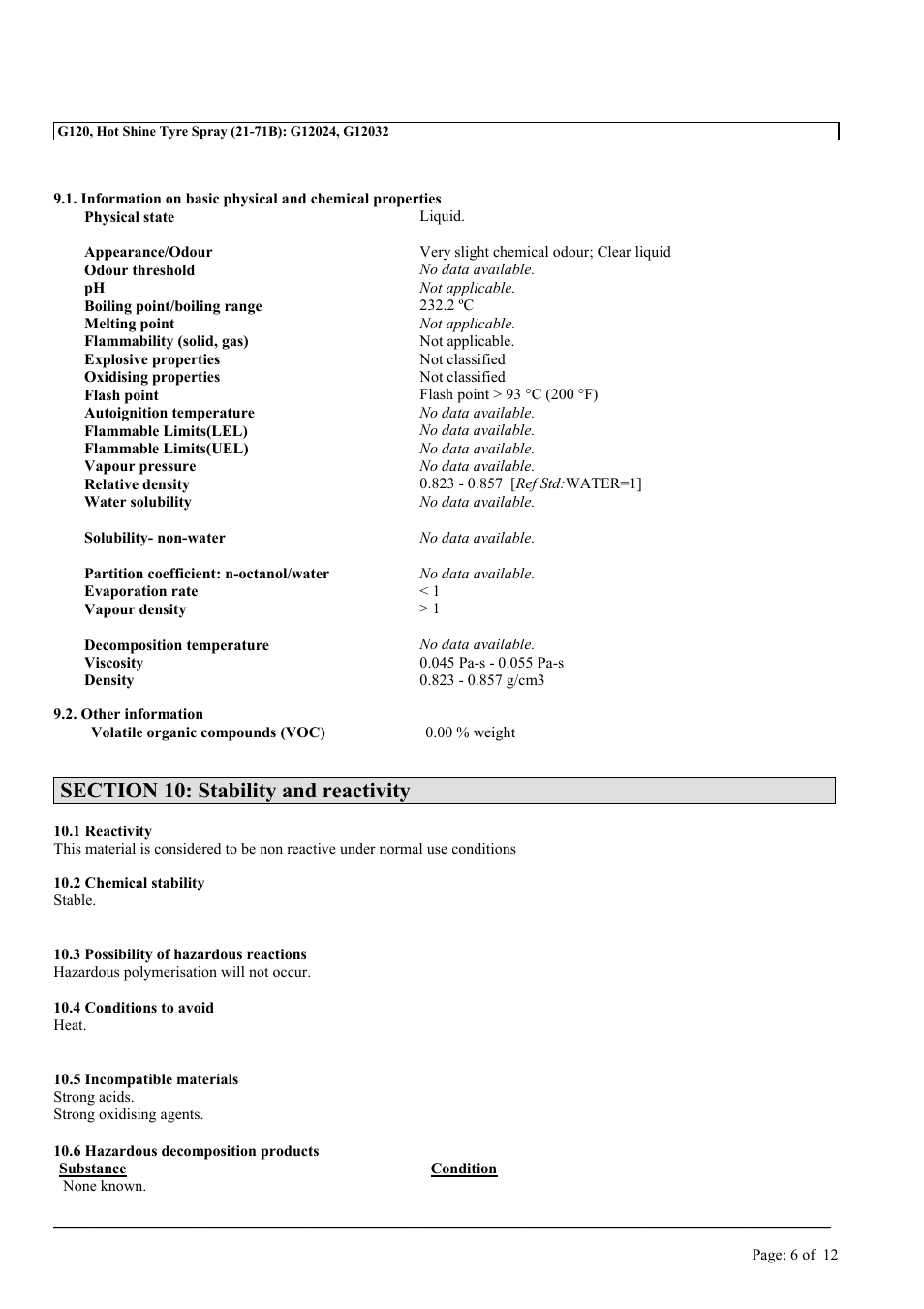 MEGUIAR'S G120 User Manual | Page 6 / 12