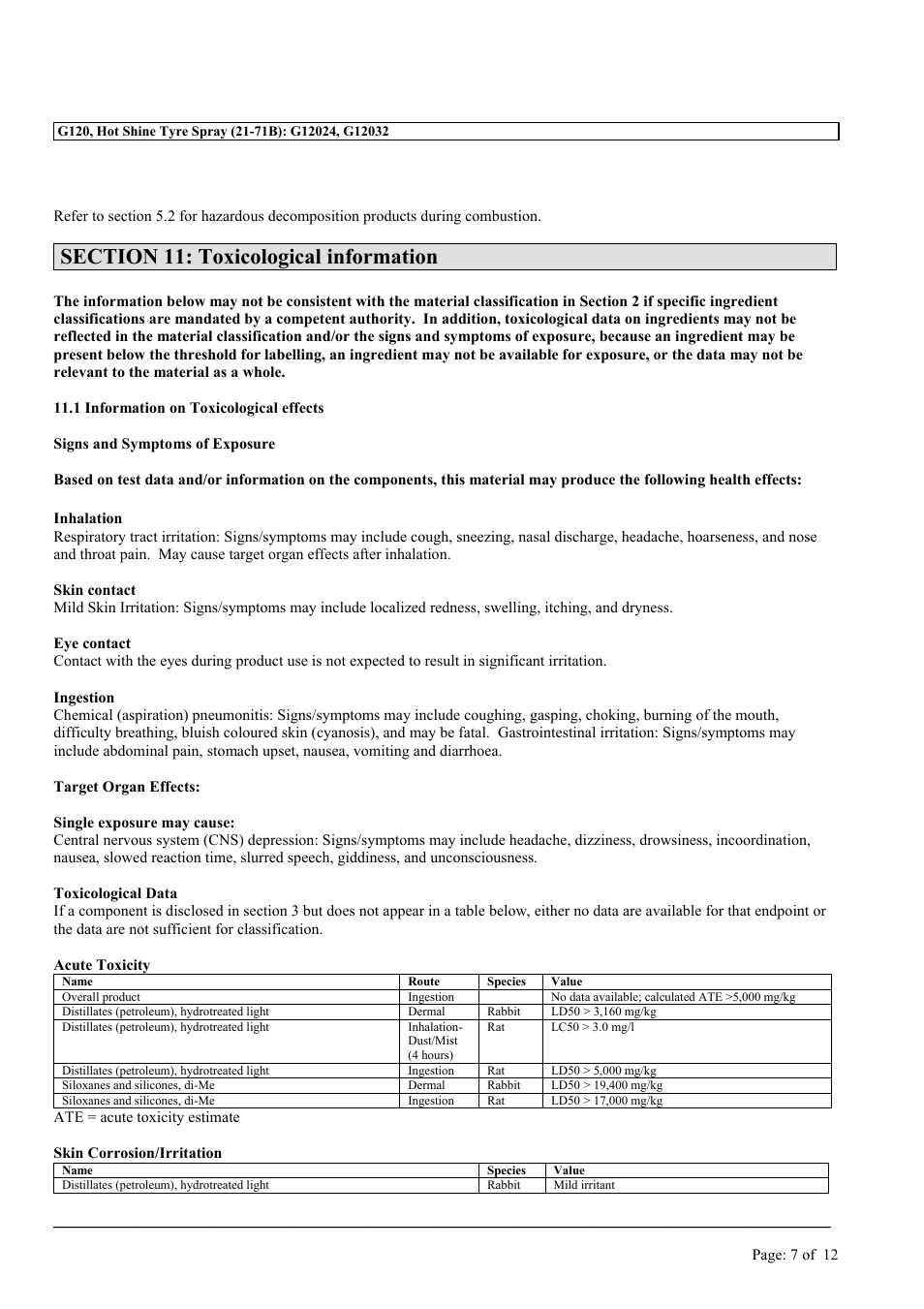 MEGUIAR'S G120 User Manual | Page 7 / 12