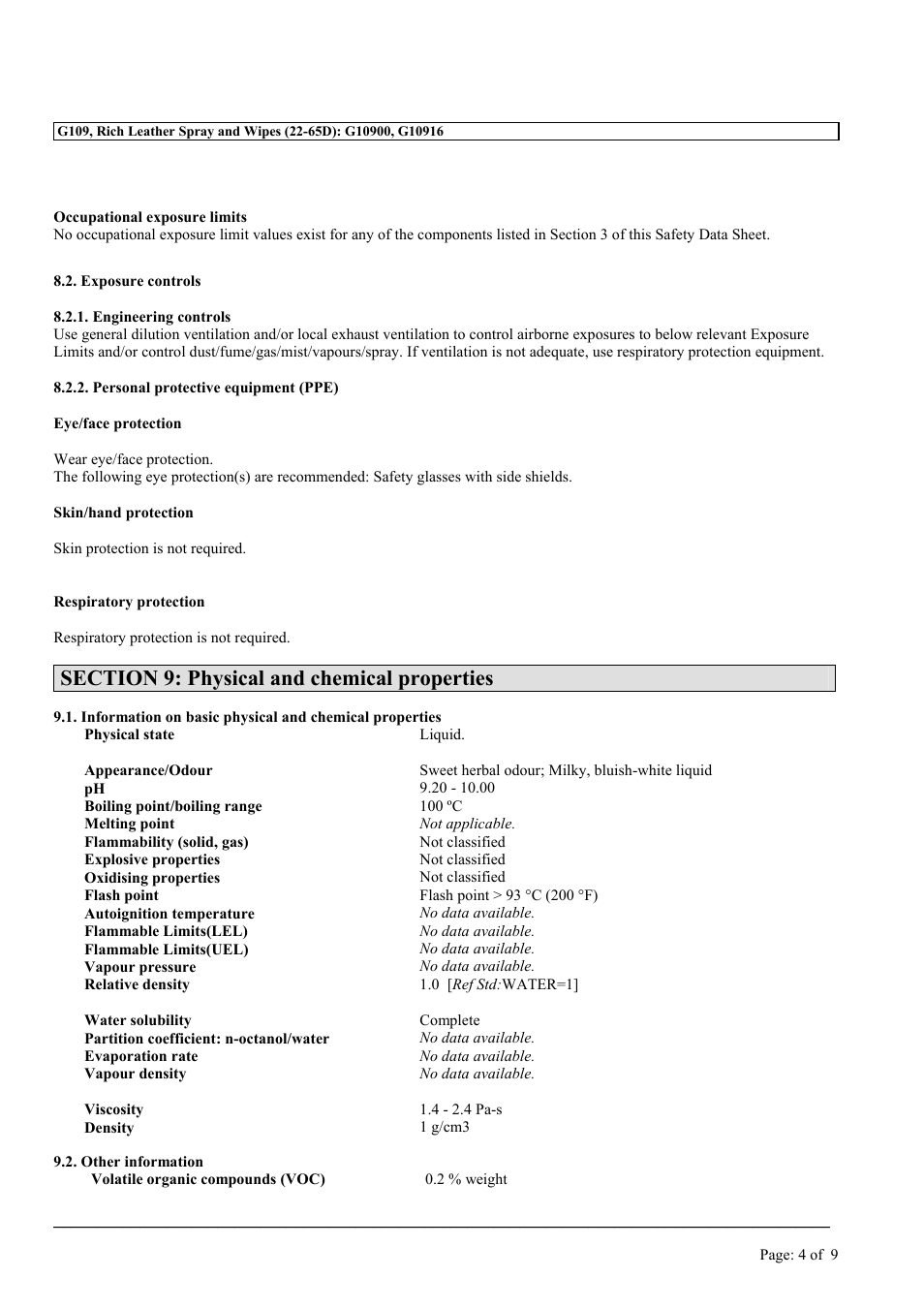 MEGUIAR'S G109 User Manual | Page 4 / 9