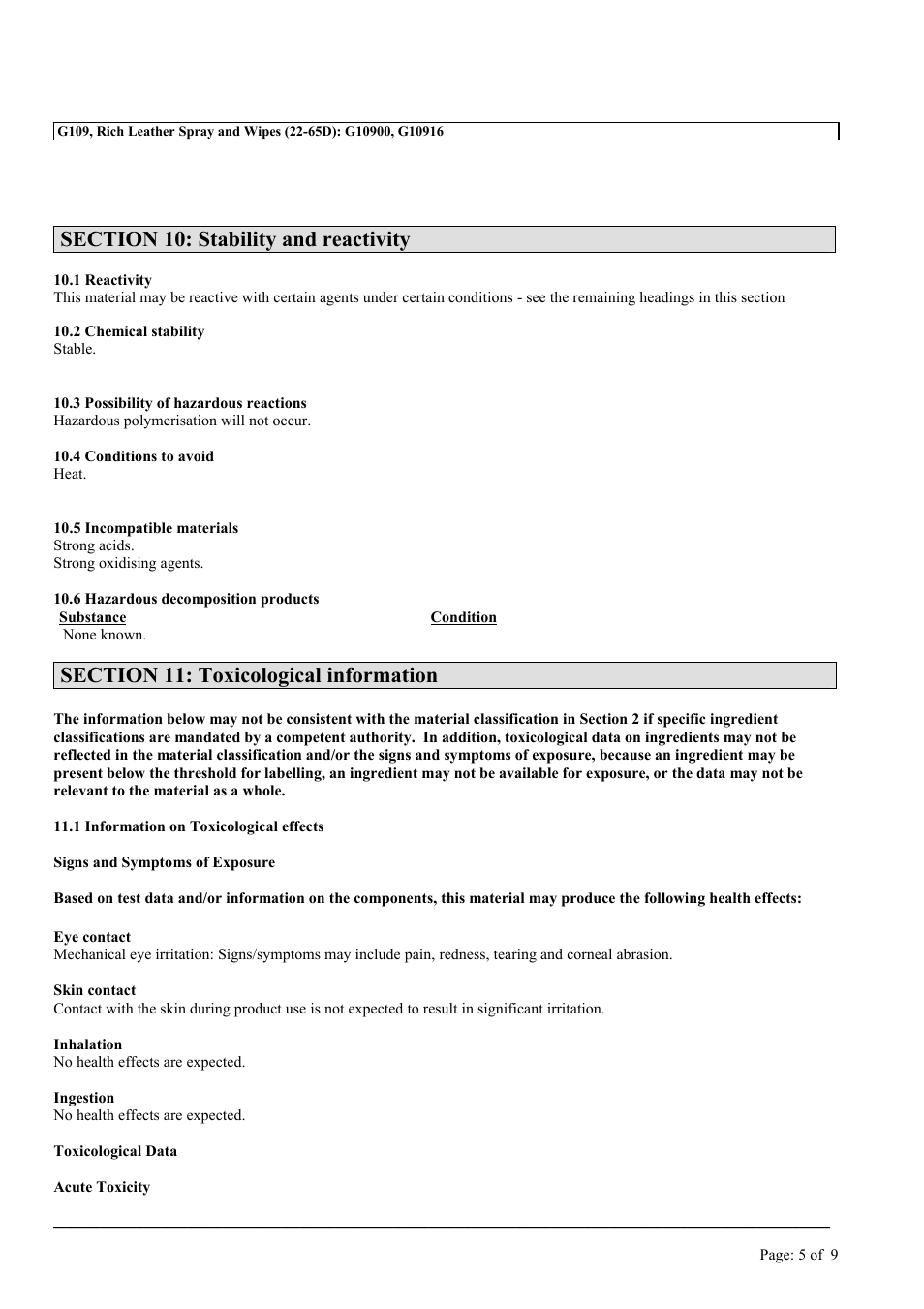 MEGUIAR'S G109 User Manual | Page 5 / 9