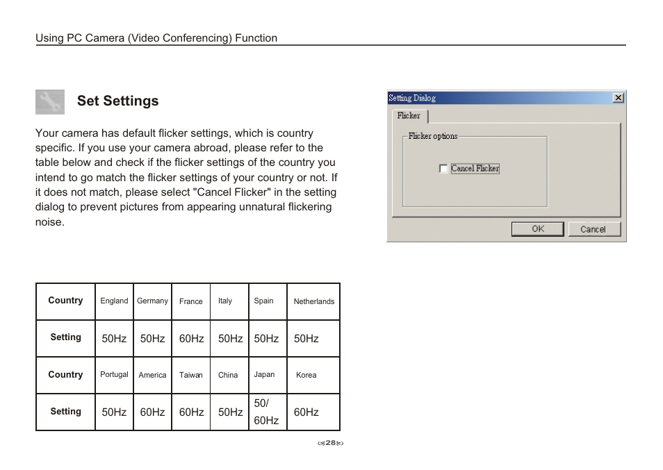 Set settings | AIPTEK Pocket DV 3100 User Manual | Page 30 / 40