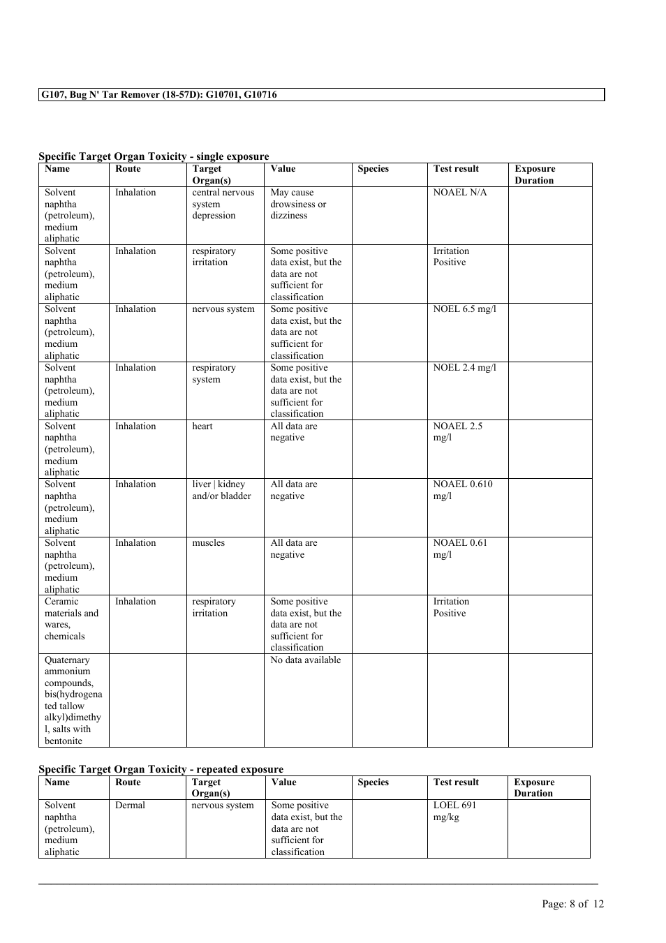 MEGUIAR'S G107 User Manual | Page 8 / 12