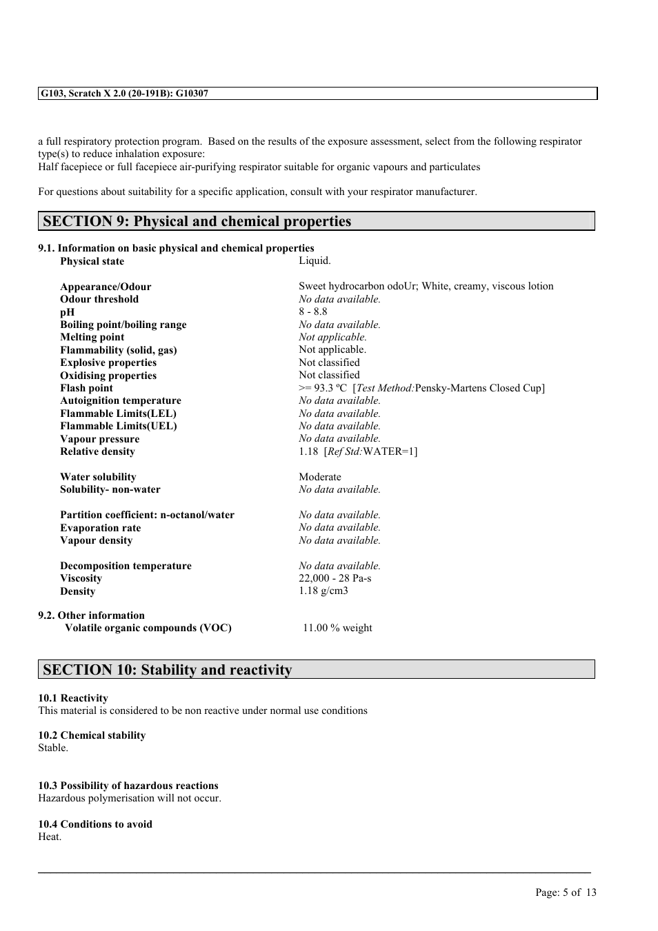 MEGUIAR'S G103 User Manual | Page 5 / 13