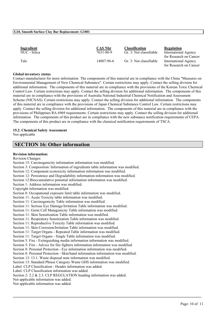 MEGUIAR'S G10 User Manual | Page 10 / 11