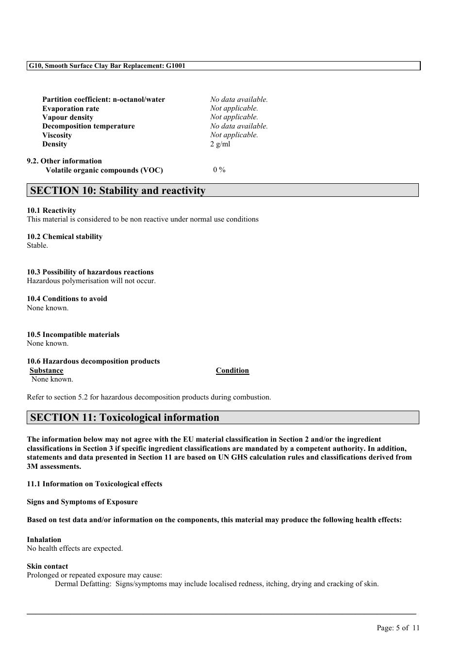 MEGUIAR'S G10 User Manual | Page 5 / 11