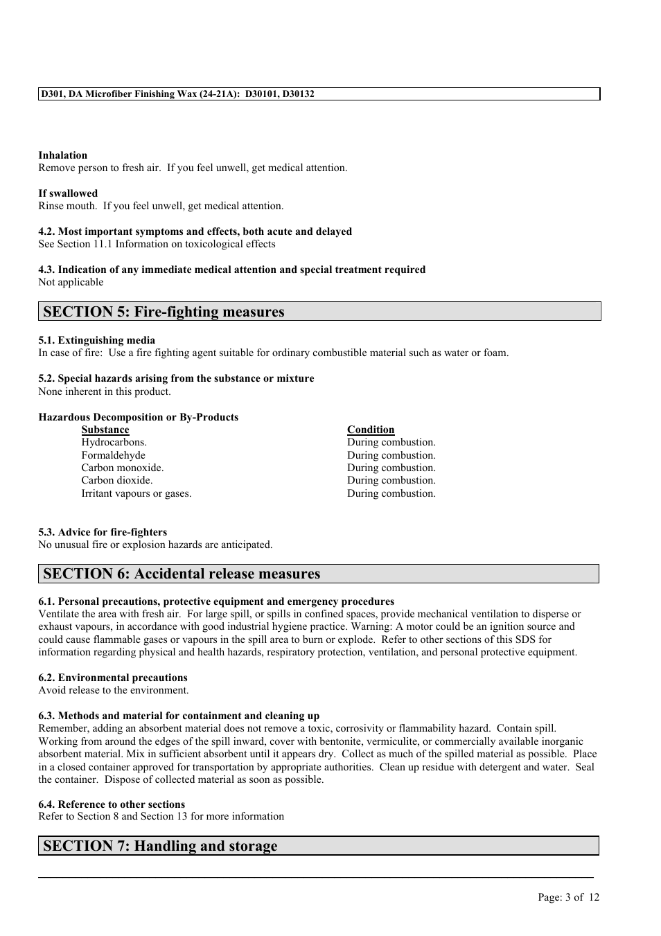 MEGUIAR'S D301 User Manual | Page 3 / 12