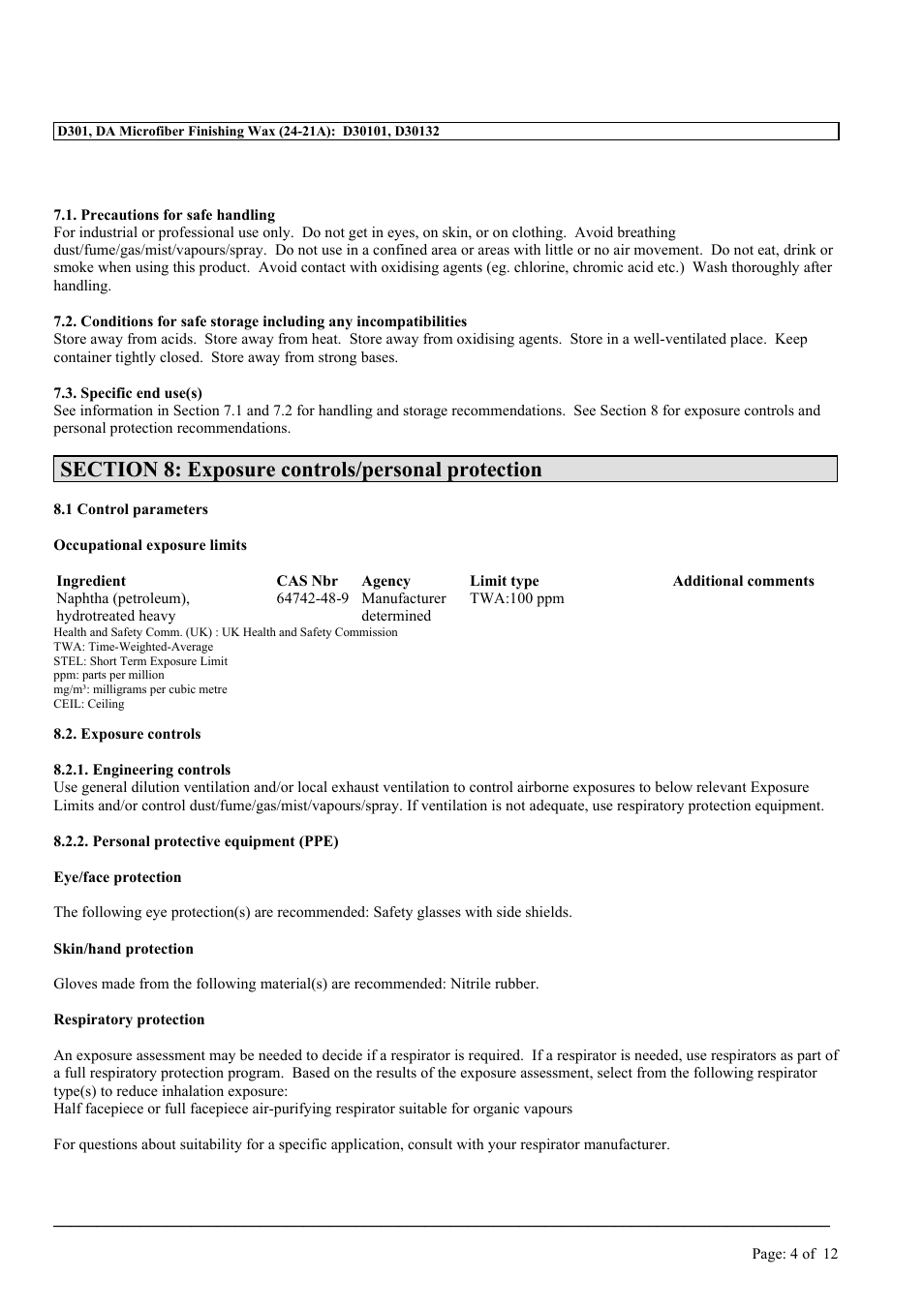 MEGUIAR'S D301 User Manual | Page 4 / 12