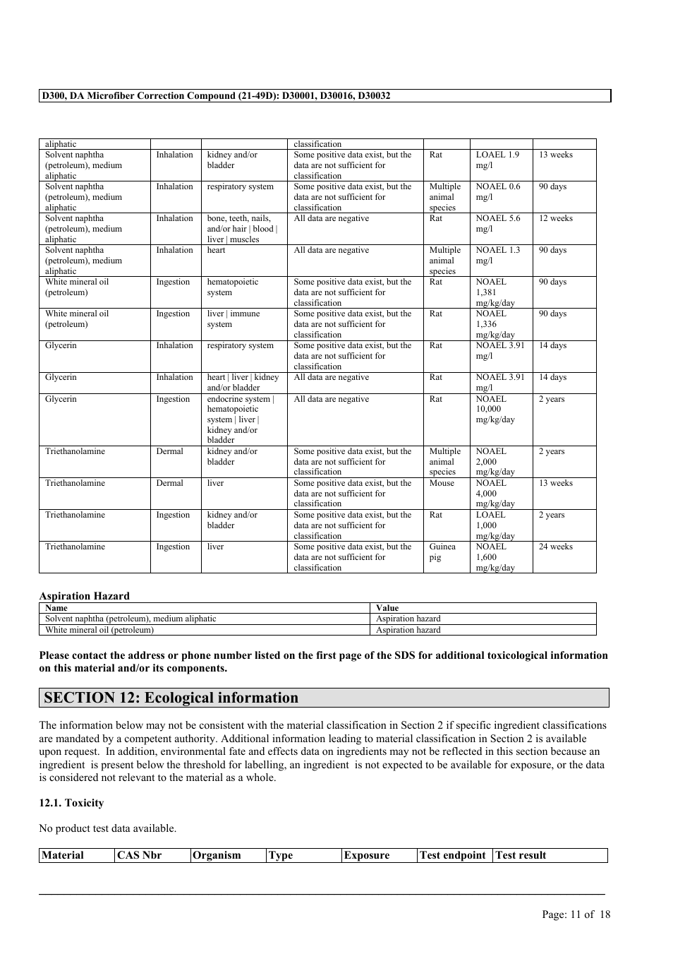 MEGUIAR'S D300 User Manual | Page 11 / 18