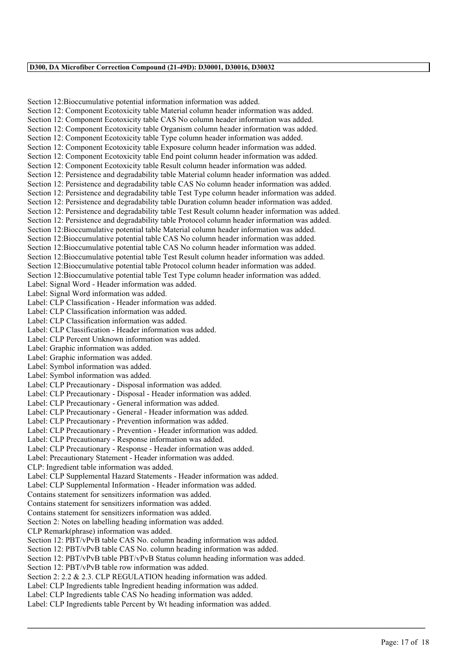 MEGUIAR'S D300 User Manual | Page 17 / 18