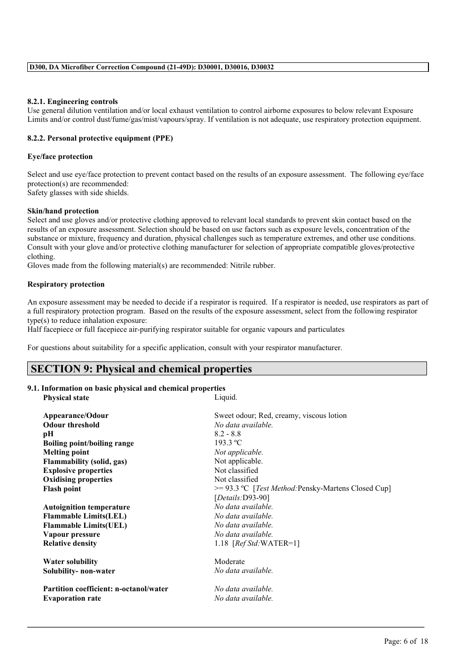 MEGUIAR'S D300 User Manual | Page 6 / 18