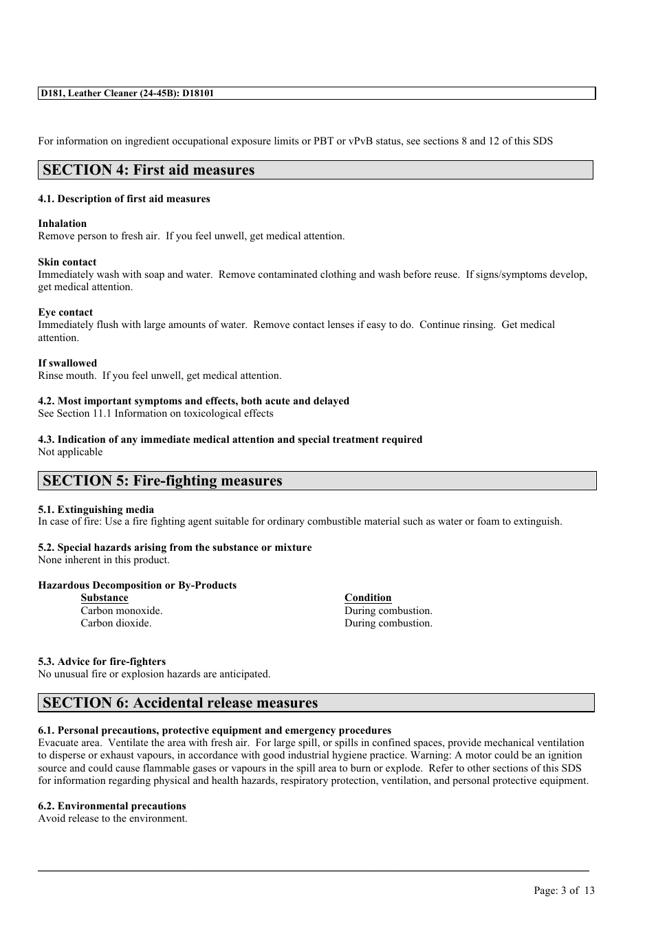 MEGUIAR'S D181 User Manual | Page 3 / 13