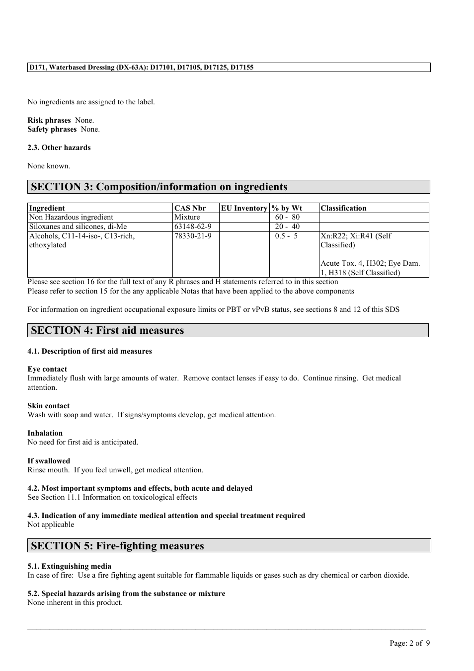 MEGUIAR'S D171 User Manual | Page 2 / 9