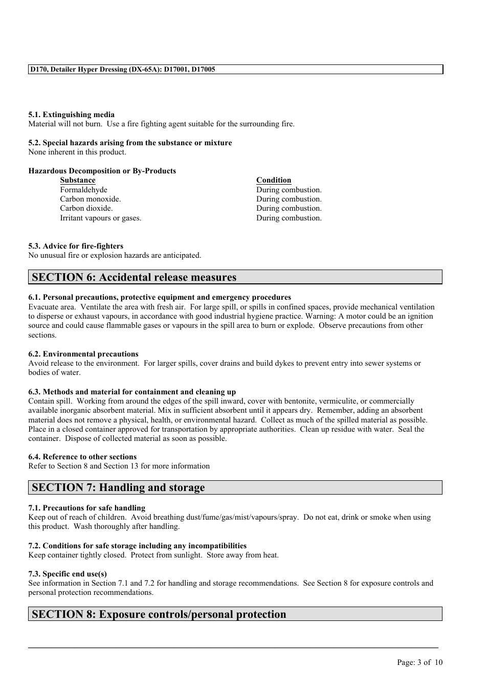 MEGUIAR'S D170 User Manual | Page 3 / 10