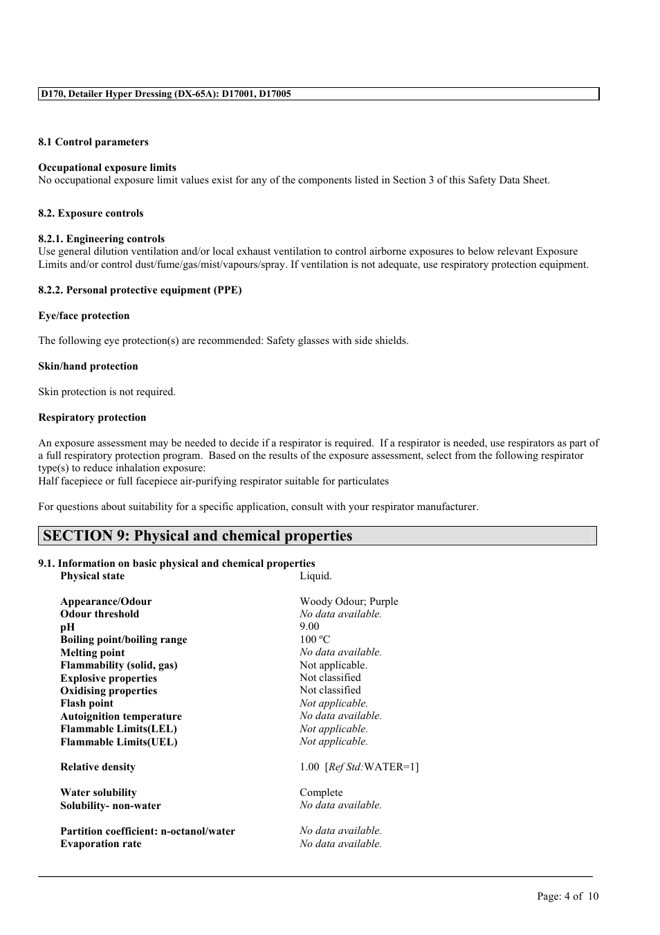 MEGUIAR'S D170 User Manual | Page 4 / 10