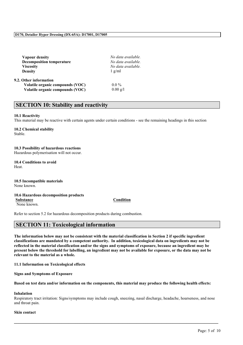 MEGUIAR'S D170 User Manual | Page 5 / 10