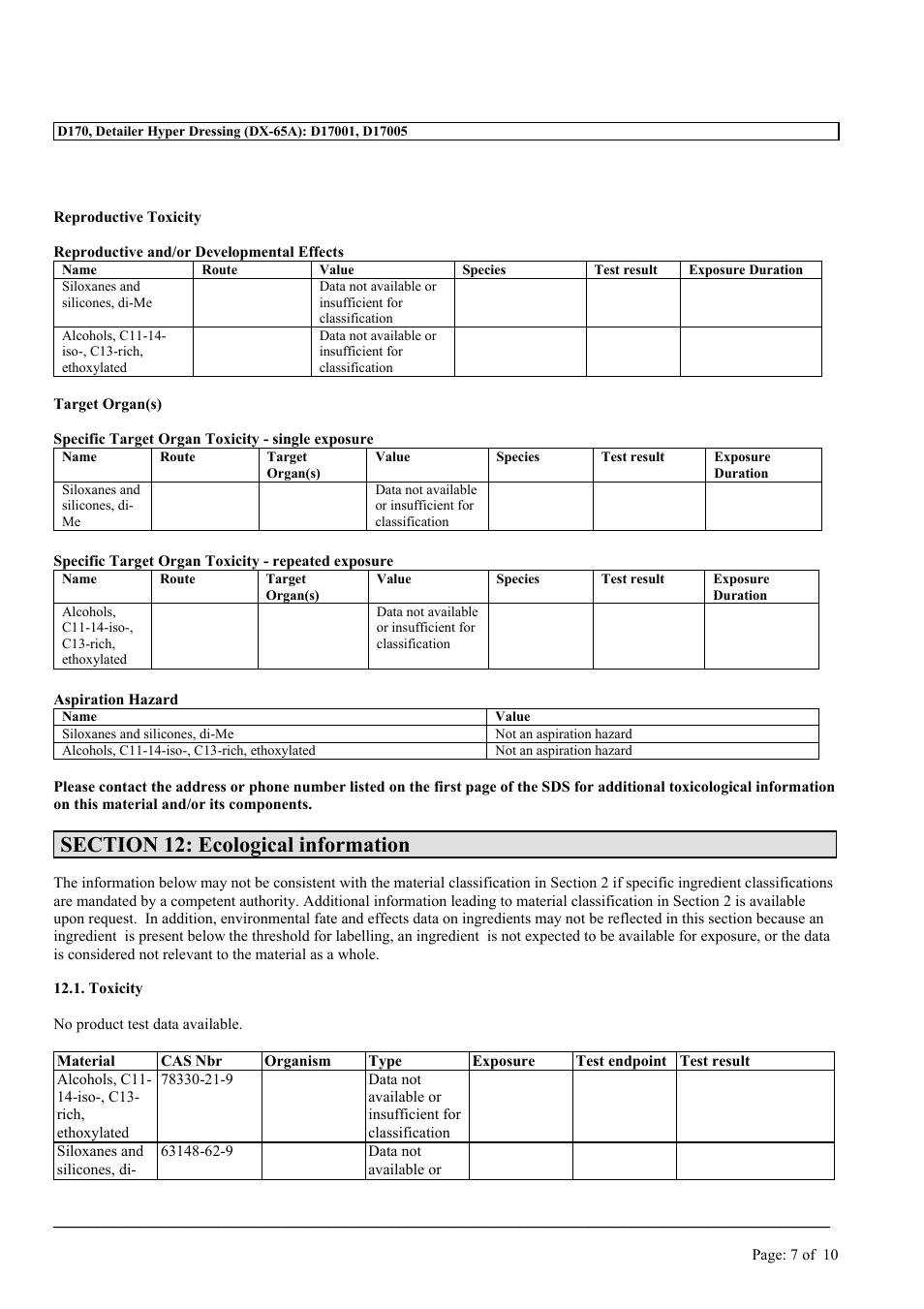MEGUIAR'S D170 User Manual | Page 7 / 10