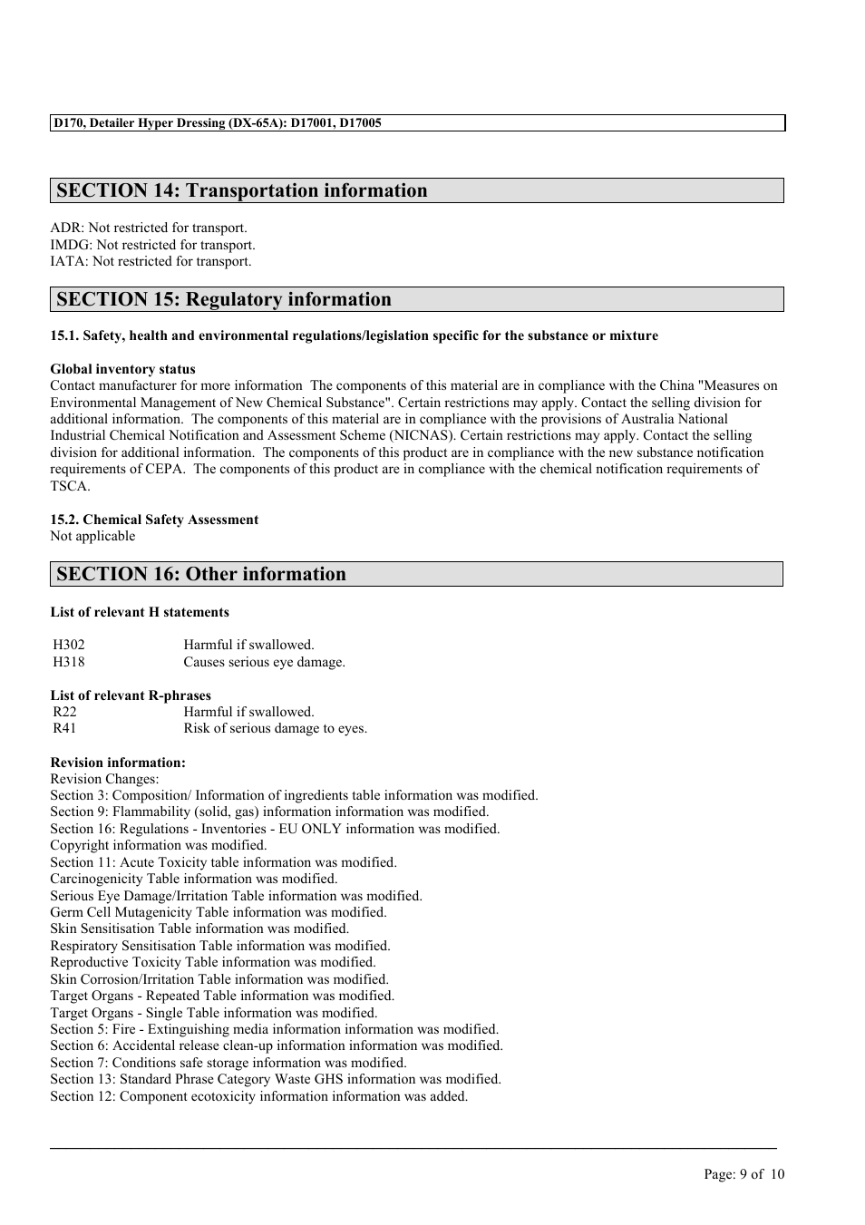 MEGUIAR'S D170 User Manual | Page 9 / 10