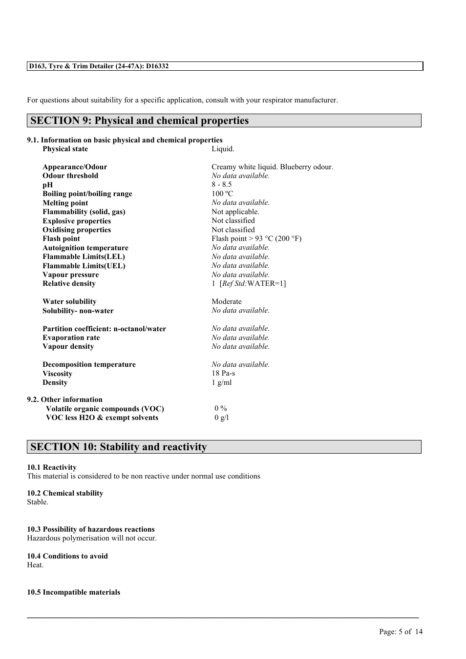 MEGUIAR'S D163 User Manual | Page 5 / 14