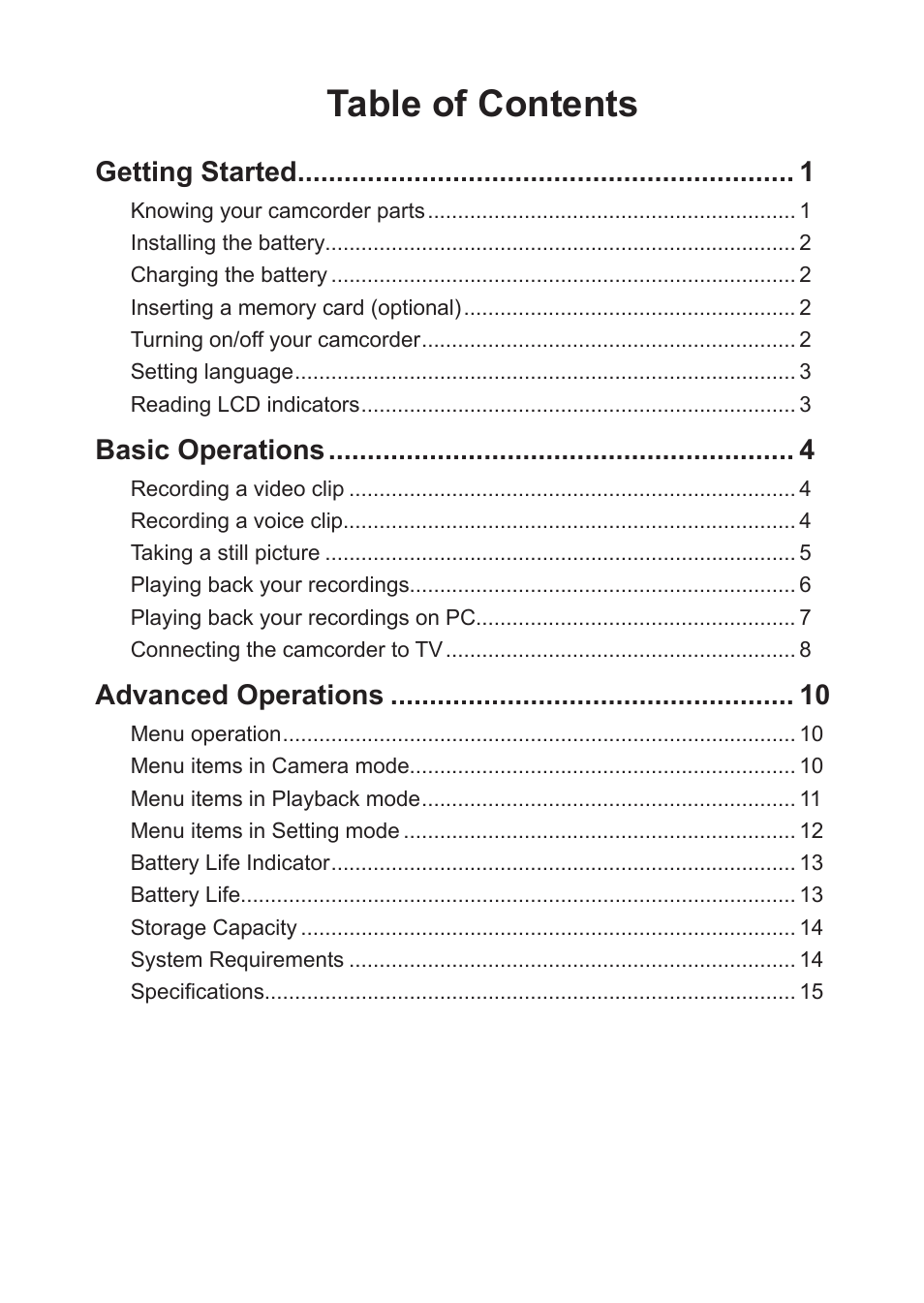 AIPTEK Action V5Z5S User Manual | Page 3 / 19