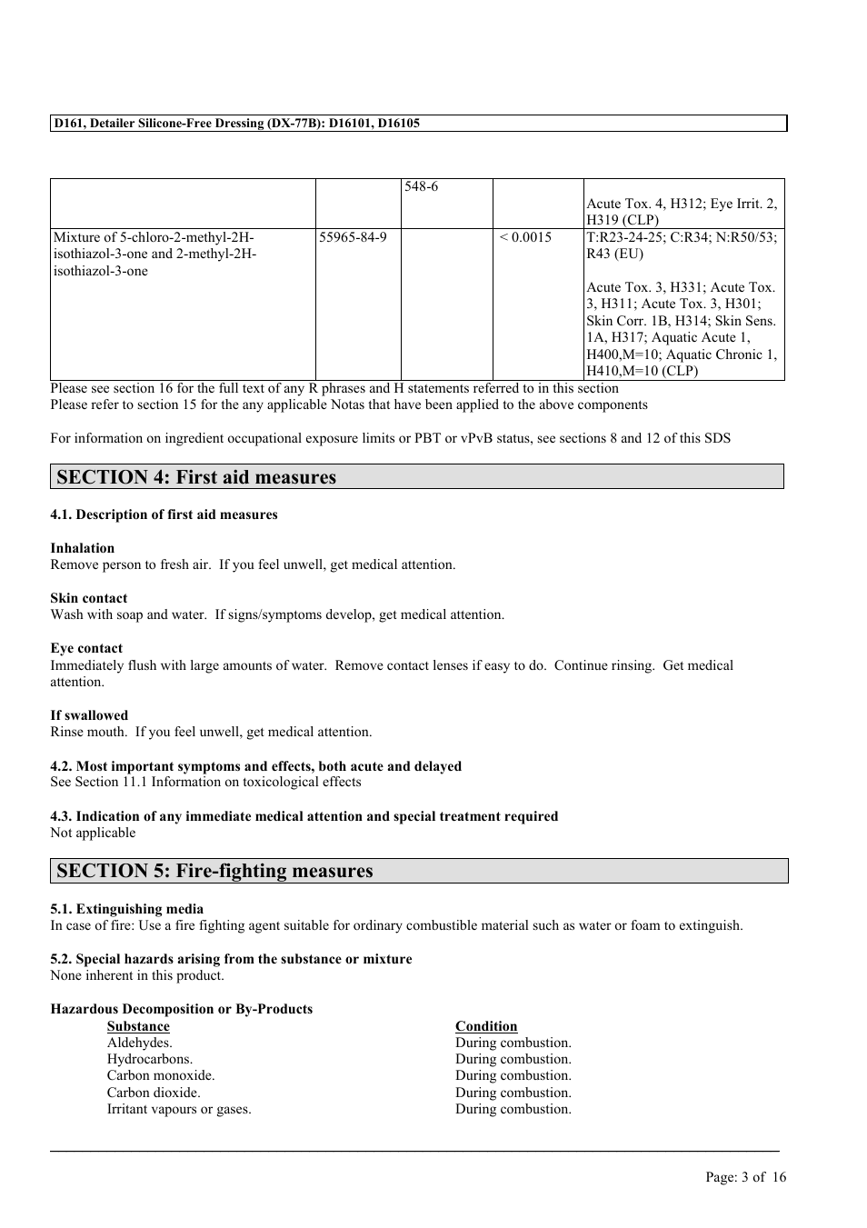 MEGUIAR'S D161 User Manual | Page 3 / 16