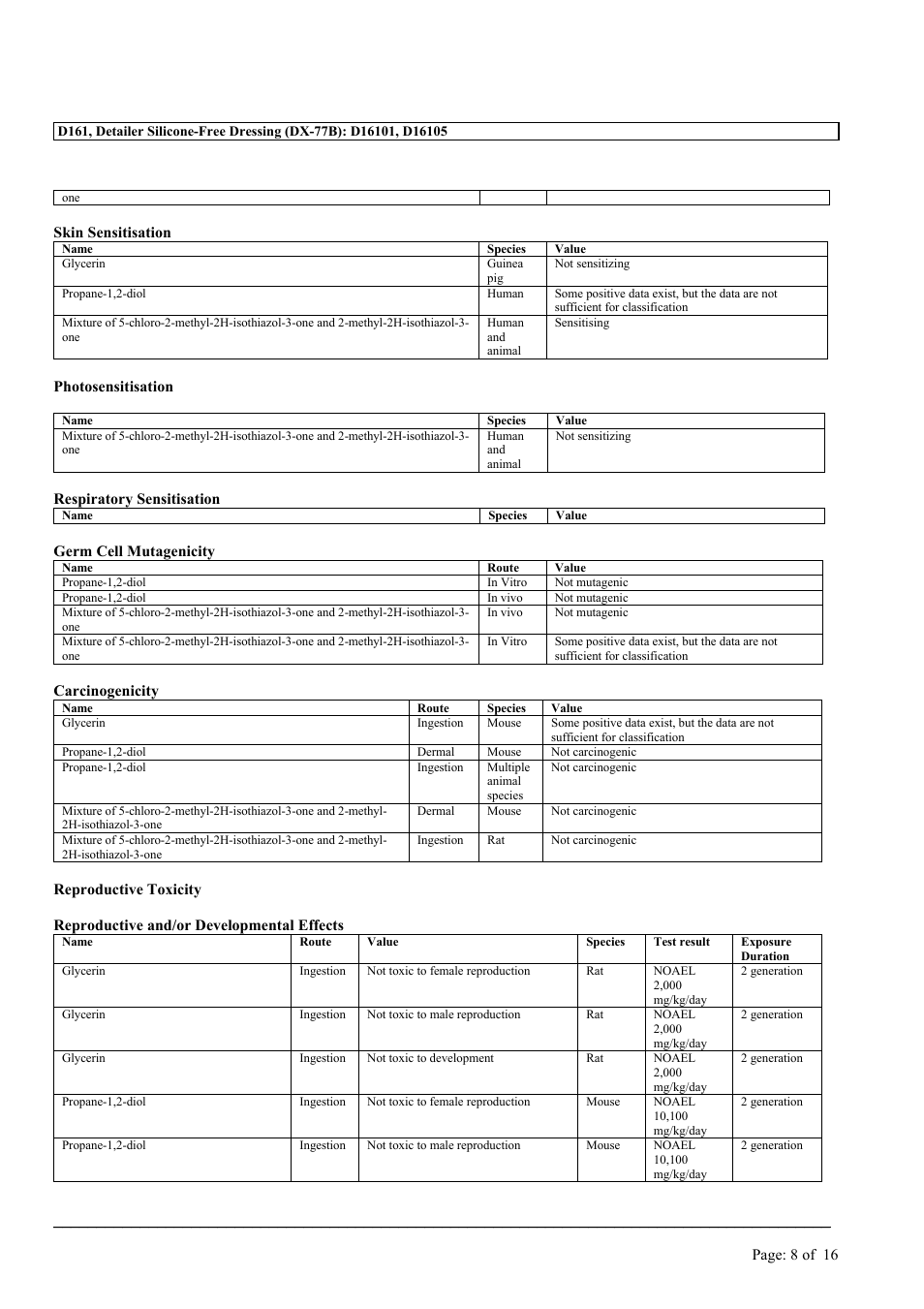 MEGUIAR'S D161 User Manual | Page 8 / 16