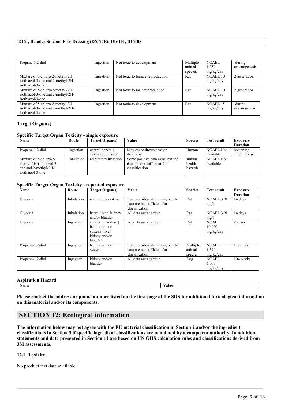 MEGUIAR'S D161 User Manual | Page 9 / 16