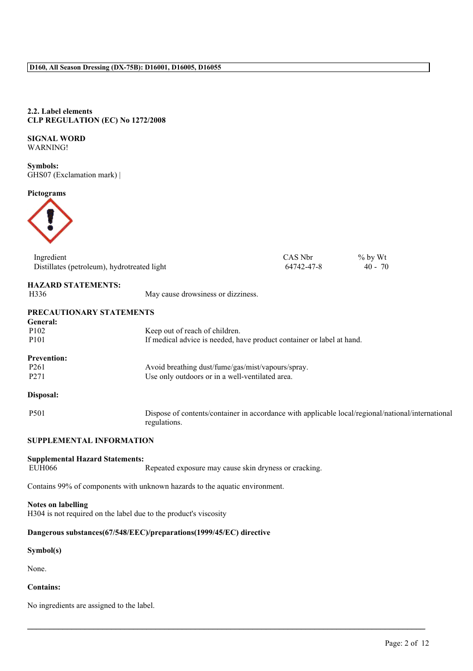 MEGUIAR'S D160 User Manual | Page 2 / 12