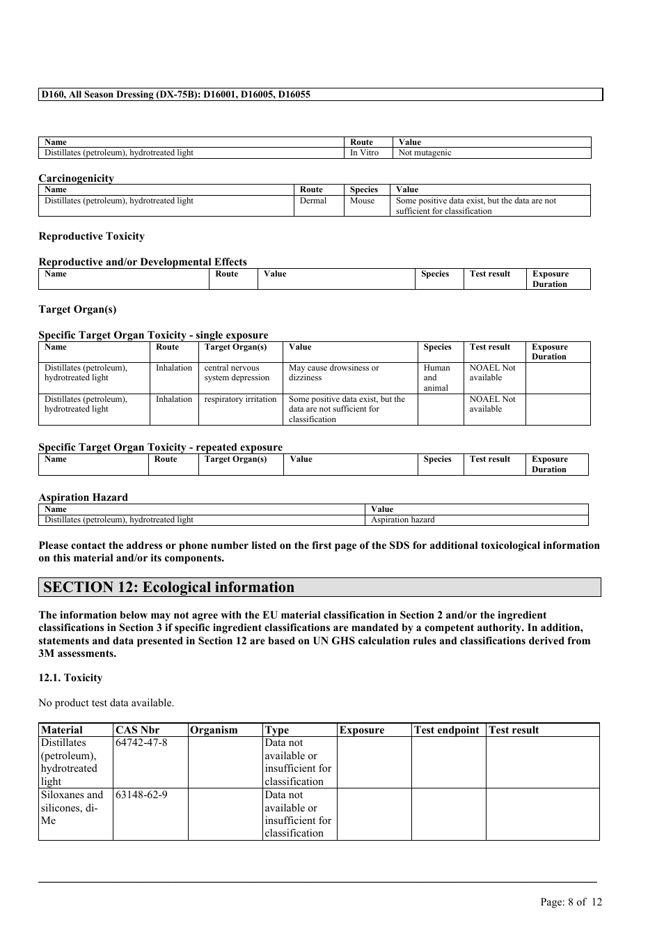 MEGUIAR'S D160 User Manual | Page 8 / 12