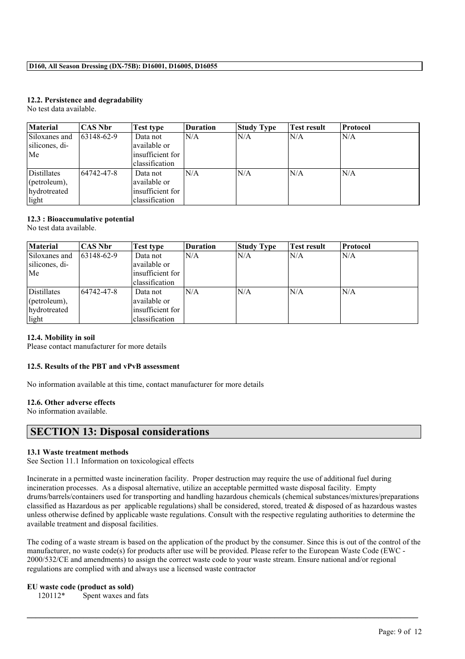 MEGUIAR'S D160 User Manual | Page 9 / 12