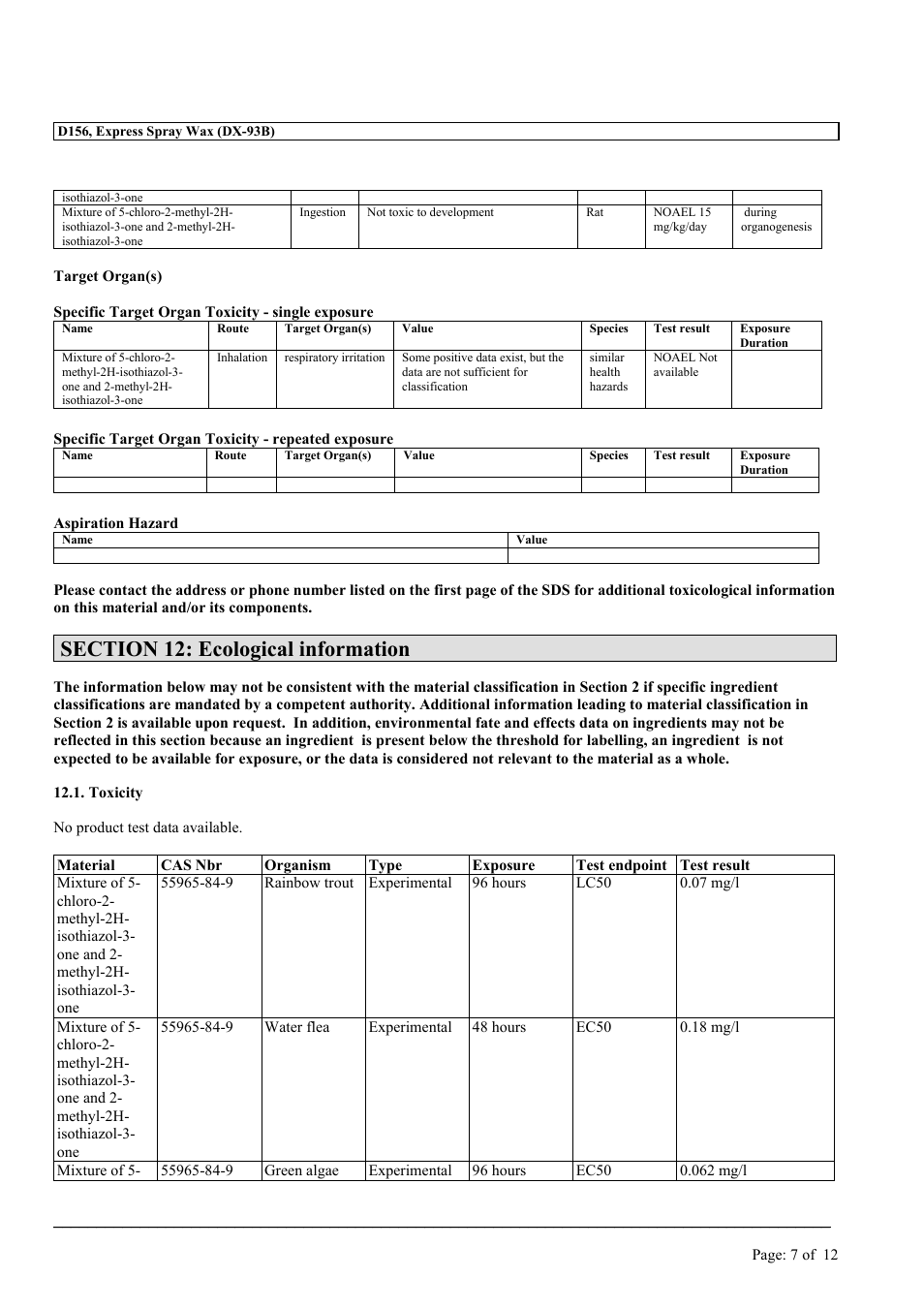 MEGUIAR'S D156 User Manual | Page 7 / 12