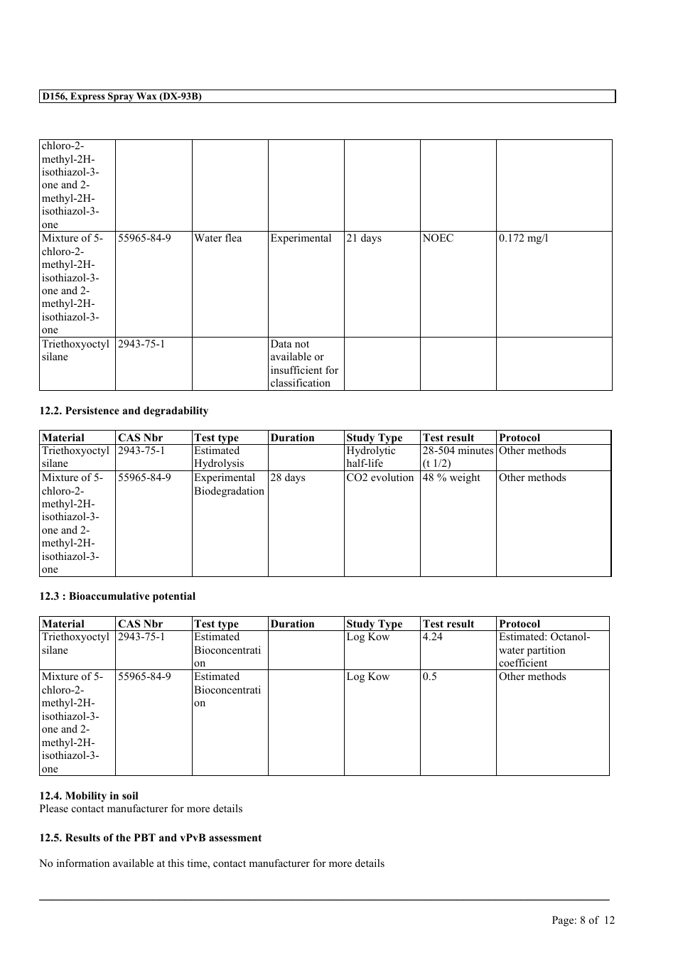 MEGUIAR'S D156 User Manual | Page 8 / 12