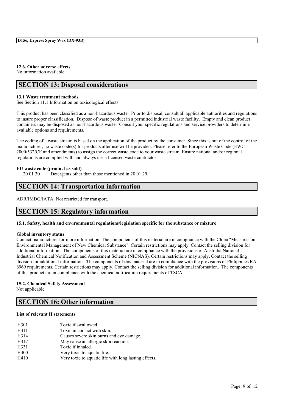 MEGUIAR'S D156 User Manual | Page 9 / 12