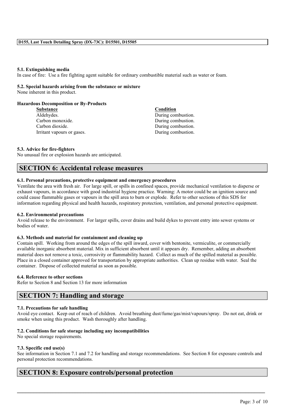 MEGUIAR'S D155 User Manual | Page 3 / 10