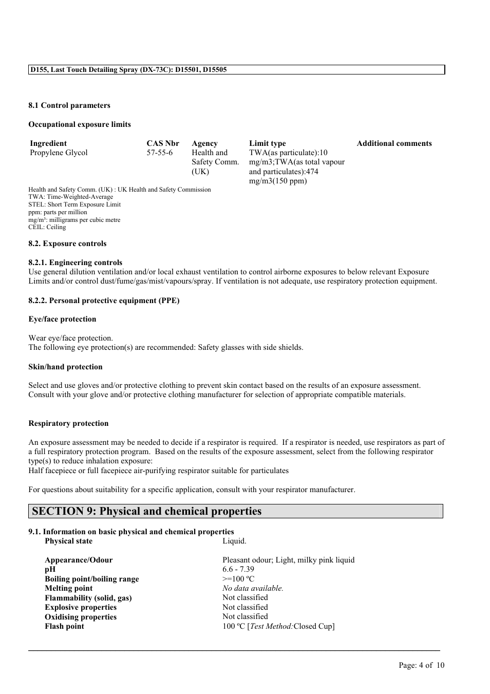 MEGUIAR'S D155 User Manual | Page 4 / 10