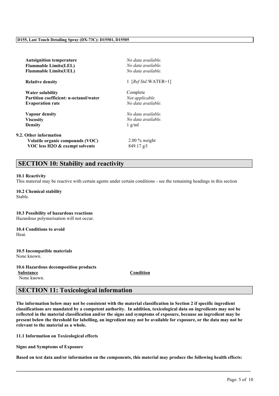 MEGUIAR'S D155 User Manual | Page 5 / 10
