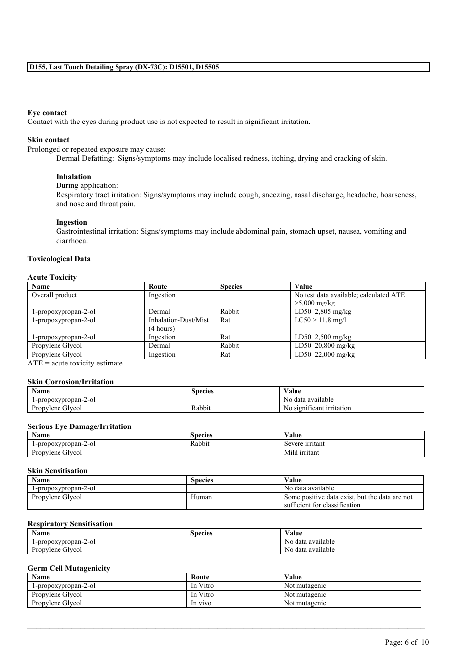 MEGUIAR'S D155 User Manual | Page 6 / 10