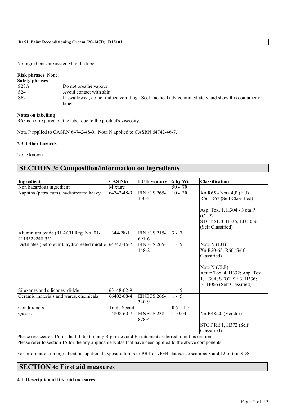 MEGUIAR'S D151 User Manual | Page 2 / 13