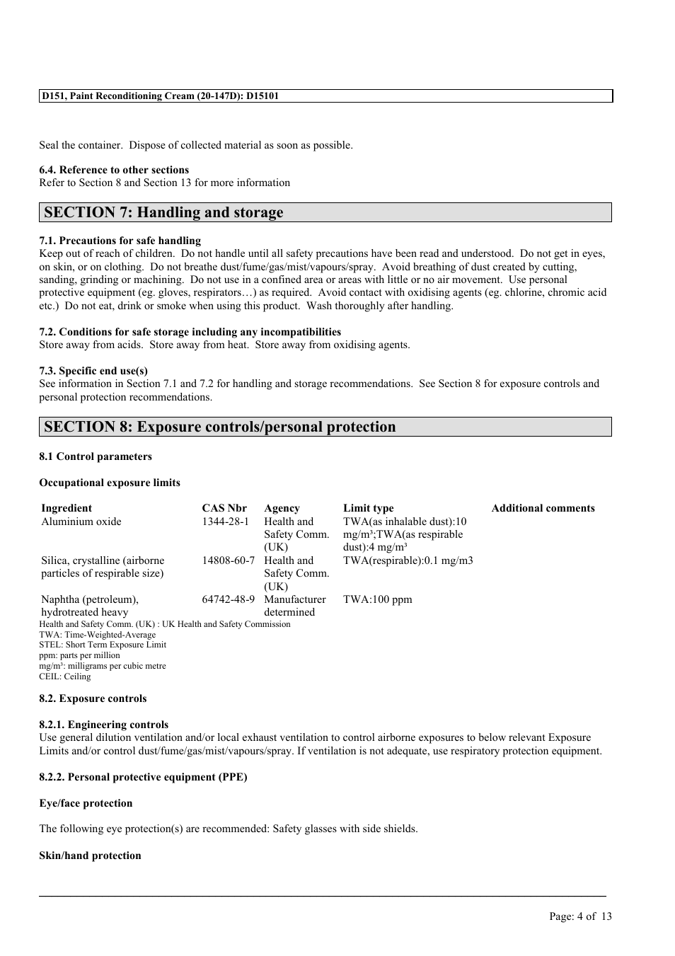 MEGUIAR'S D151 User Manual | Page 4 / 13