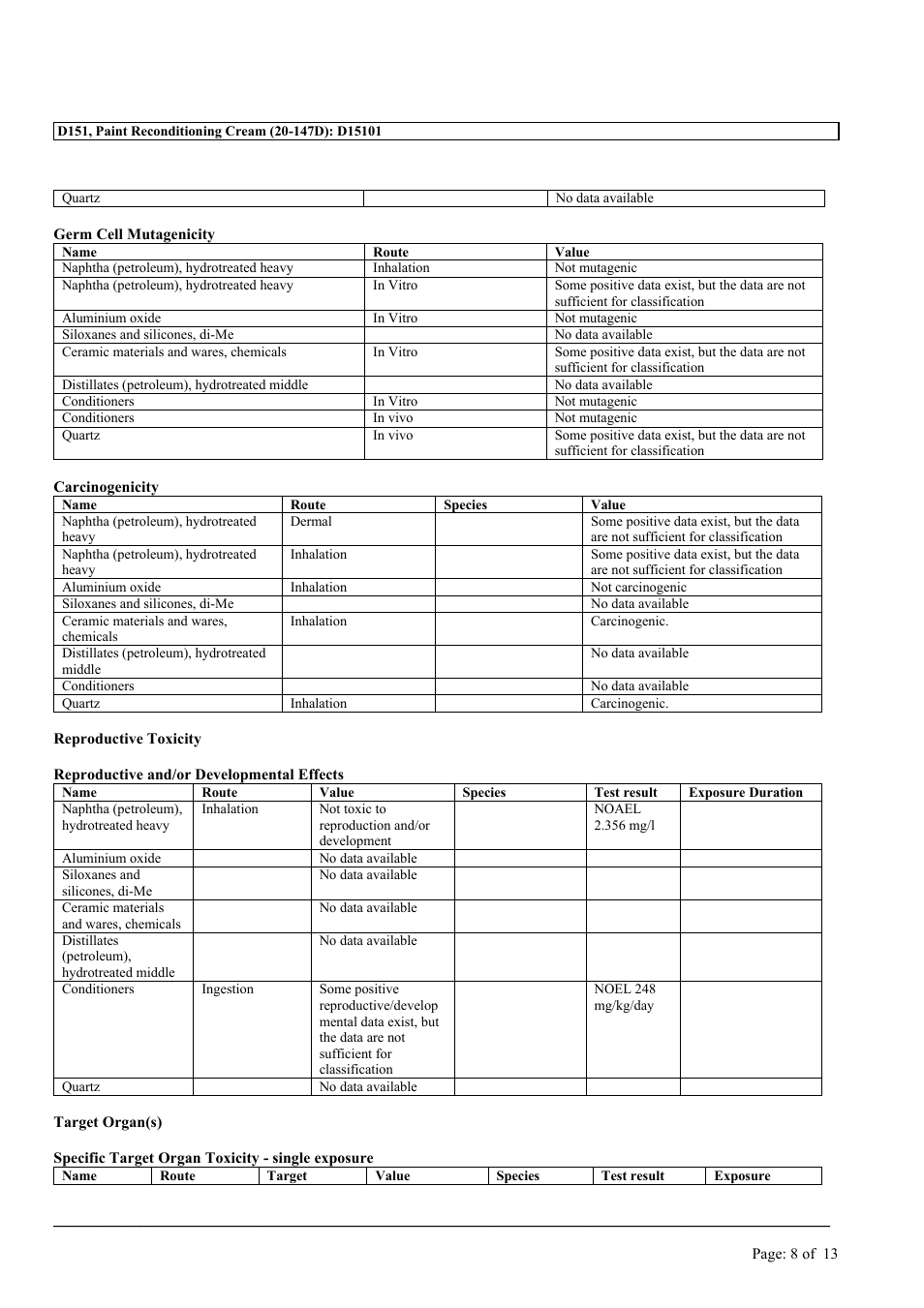 MEGUIAR'S D151 User Manual | Page 8 / 13