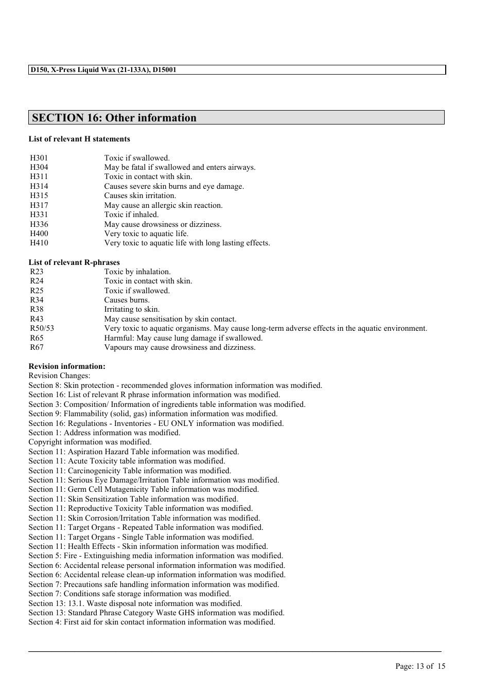MEGUIAR'S D150 User Manual | Page 13 / 15