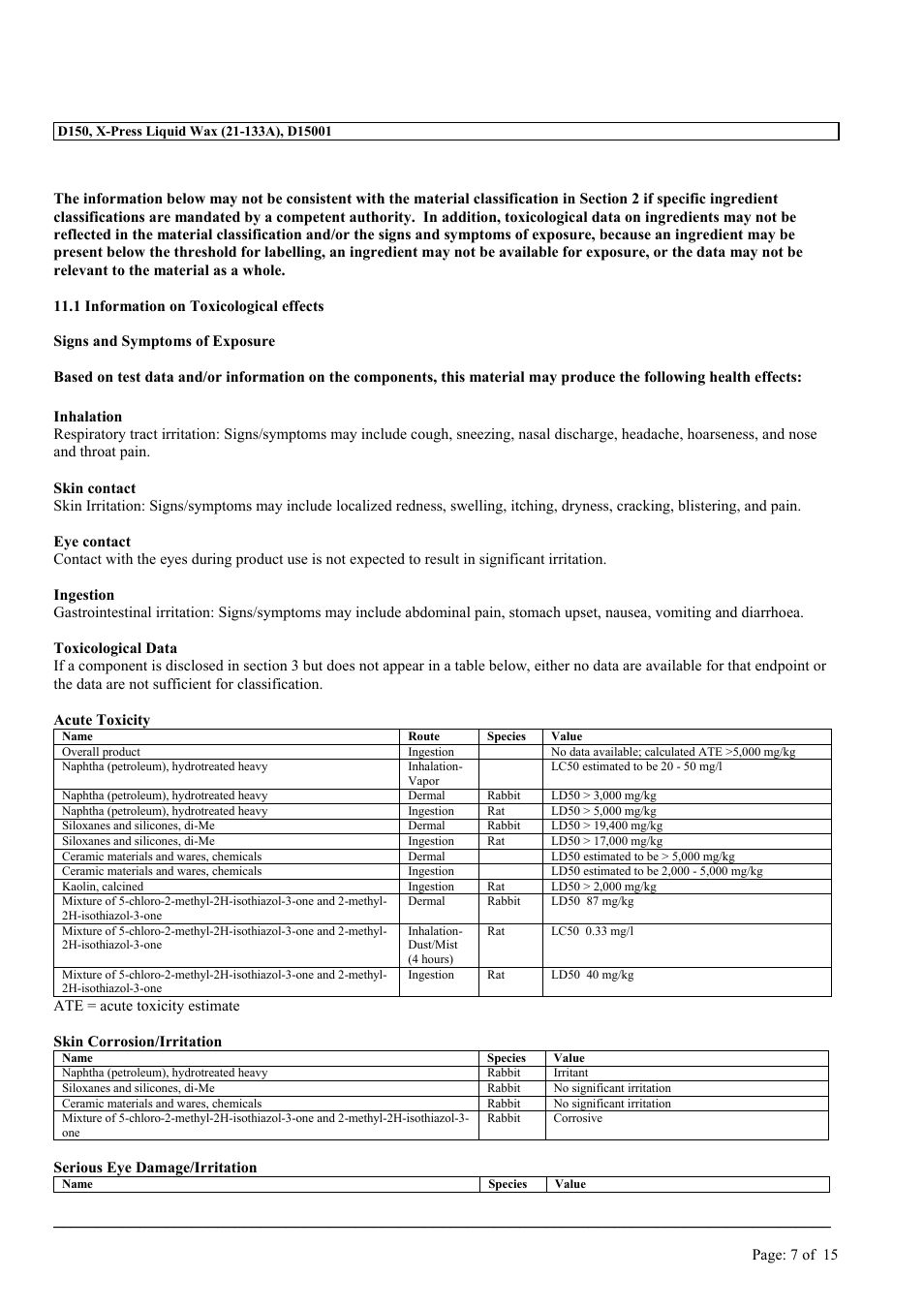 MEGUIAR'S D150 User Manual | Page 7 / 15