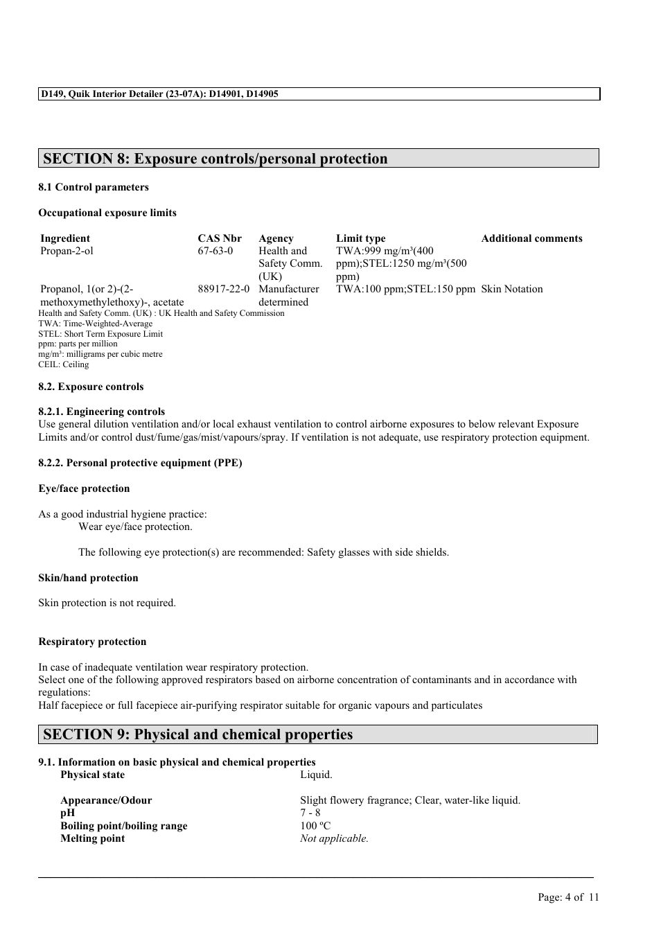 MEGUIAR'S D149 User Manual | Page 4 / 11