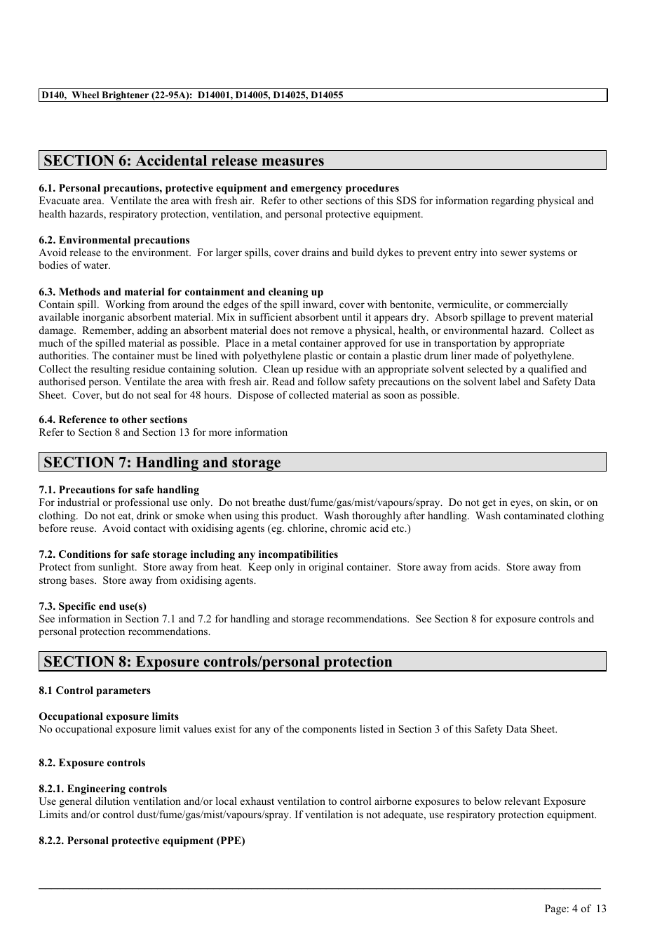 MEGUIAR'S D140 User Manual | Page 4 / 13