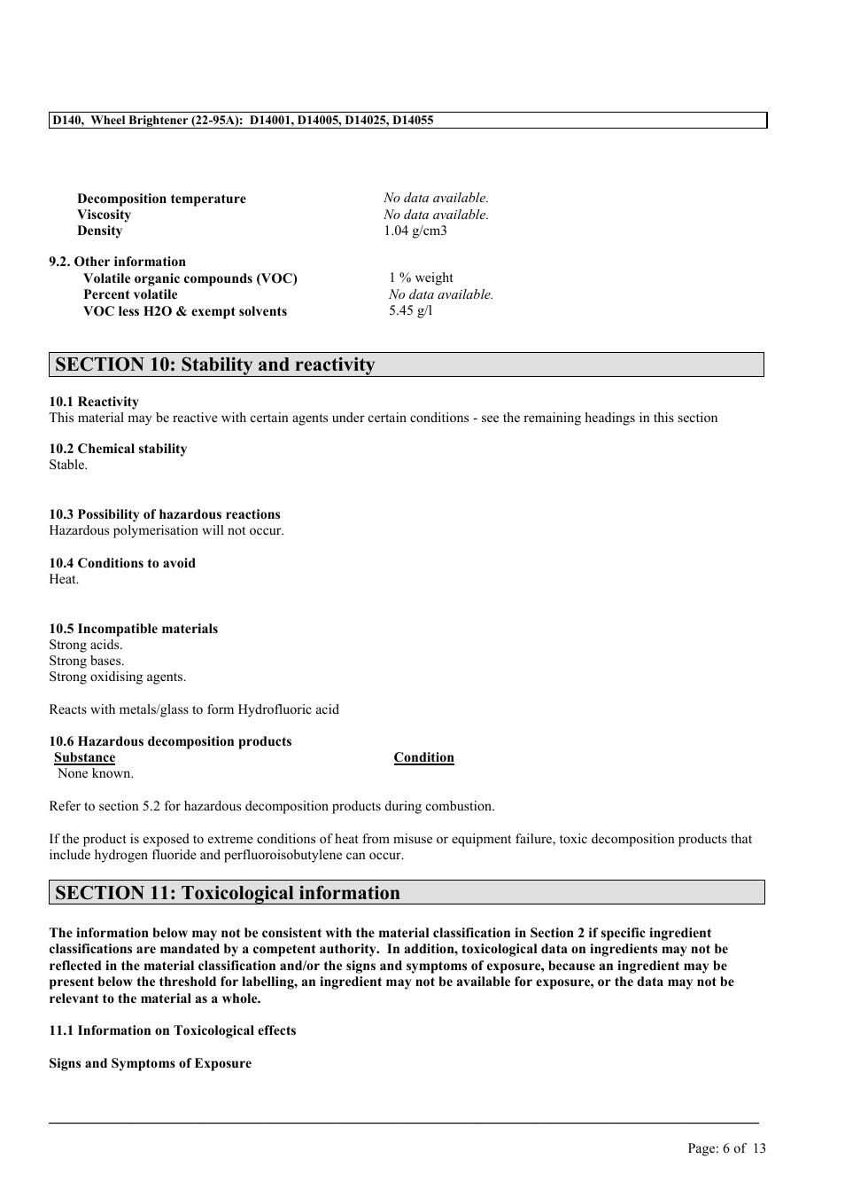 MEGUIAR'S D140 User Manual | Page 6 / 13